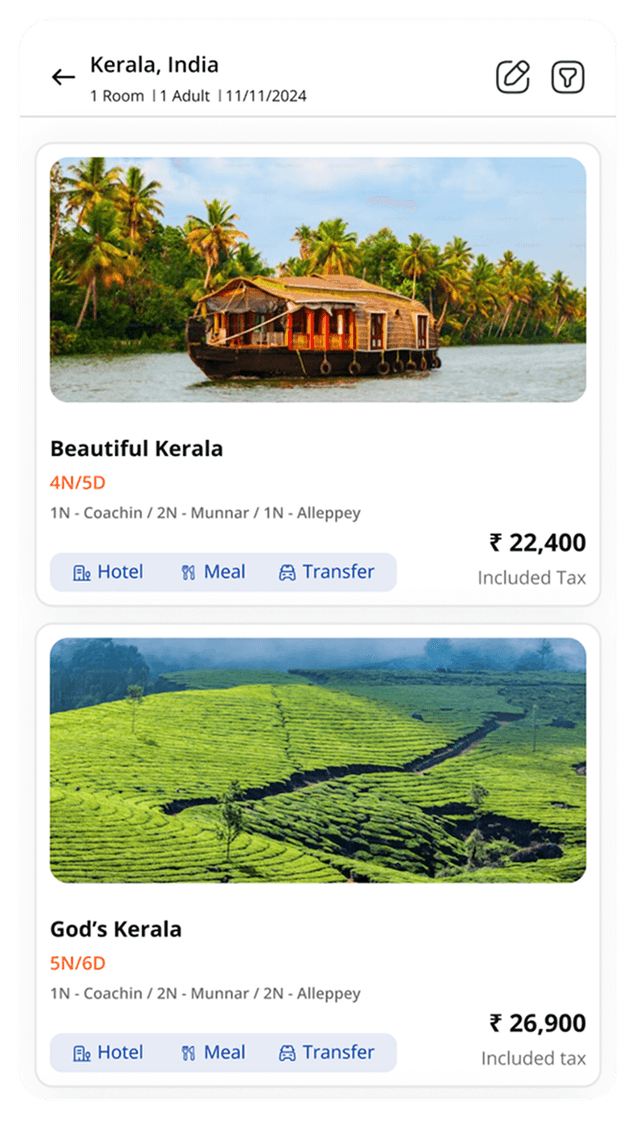 Custom Holiday Packages