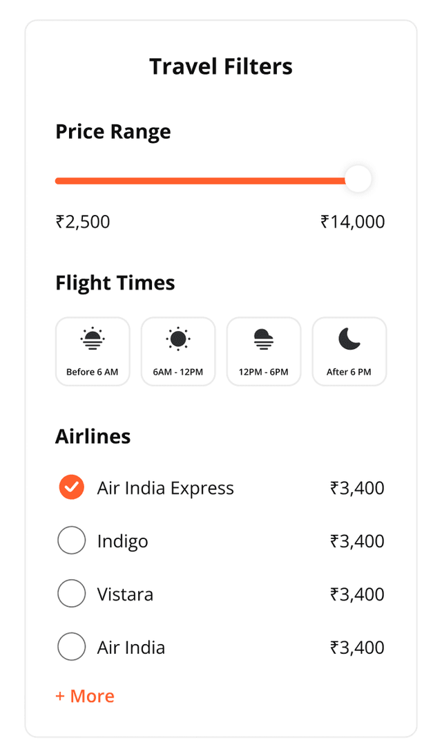 Travel Filters: Budget, Style & Dates